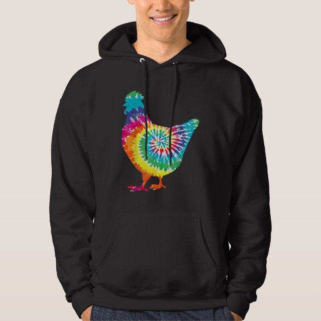 Tie Dye Chicken Hoodie (Front)