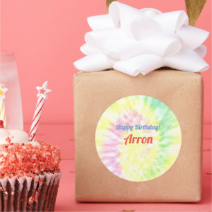 Tie Dye Classic Round Sticker