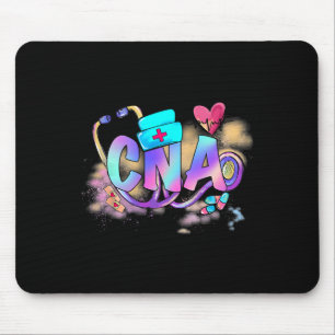 Tie Dye Cna Cute Nurse Day Cna Rn Nurse Week Gifts Mouse Mat