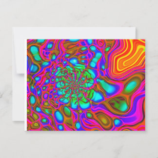 Tie-Dye colour Splash Postcard