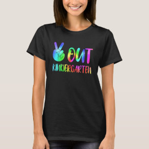 Tie Dye Colourful Peace Sign Hand Out Kindergarten T-Shirt