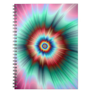 Tie Dye Comet Notebook