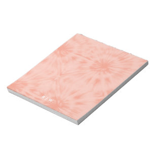 Tie Dye   Coral Pink Modern Pastel Notepad
