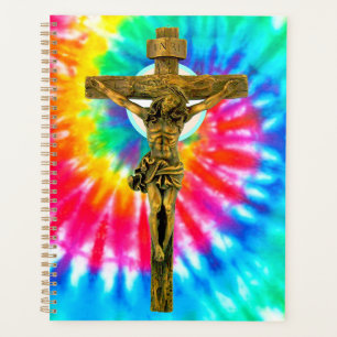 Tie Dye Crucifix ... PLANNER