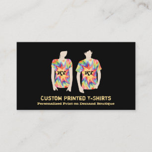 Tie Dye Cut All Over Heat Transfer Vinyl Business Card
