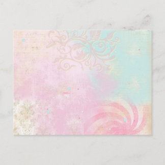 Tie Dye Damask Postcard