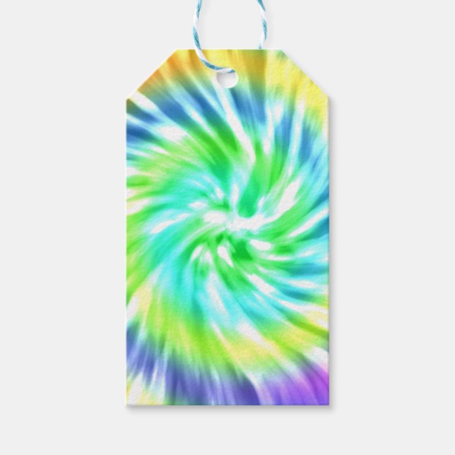 Tie Dye Design Gift Tags (Front)