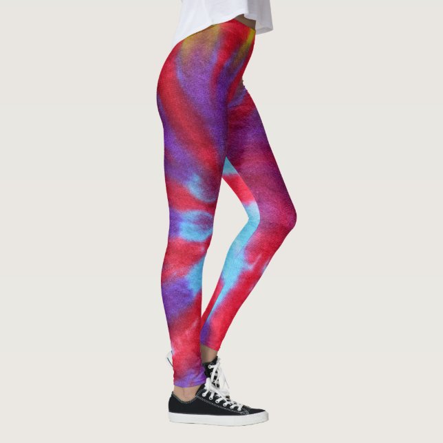 tie-dye design leggings (Right)