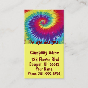 Tie dye designs Business Card