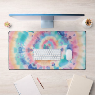 Tie dye desk mat