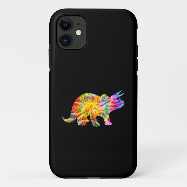 TIE DYE DINOSAUR Case-Mate iPhone CASE (Back)