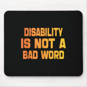 Tie Dye Disability Vintage Disability Is Not A Bad Mouse Mat