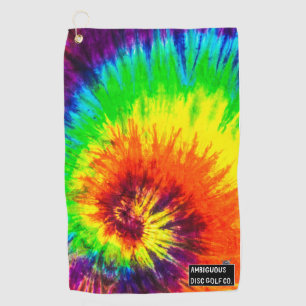 Tie-Dye Disc Golf Disc Towel