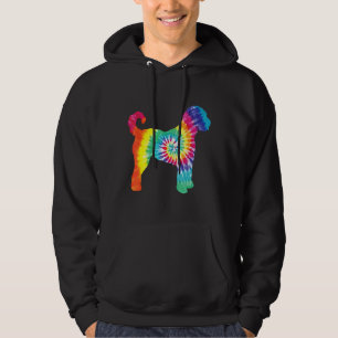 Tie Dye Dog Hippie Goldendoodle Retro Puppy Hoodie