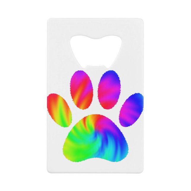 Tie Dye Dog Paw Print Graphic (Front)