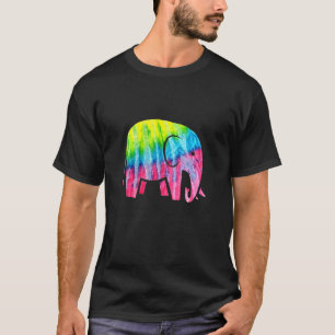 Tie Dye Elephant Tie Dyed Save The Animals Jungle T-Shirt