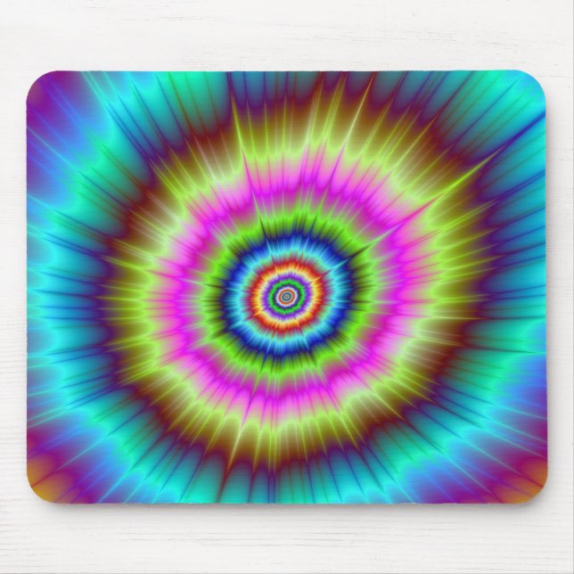 Tie Dye Explosion Mouse Mat (Front)