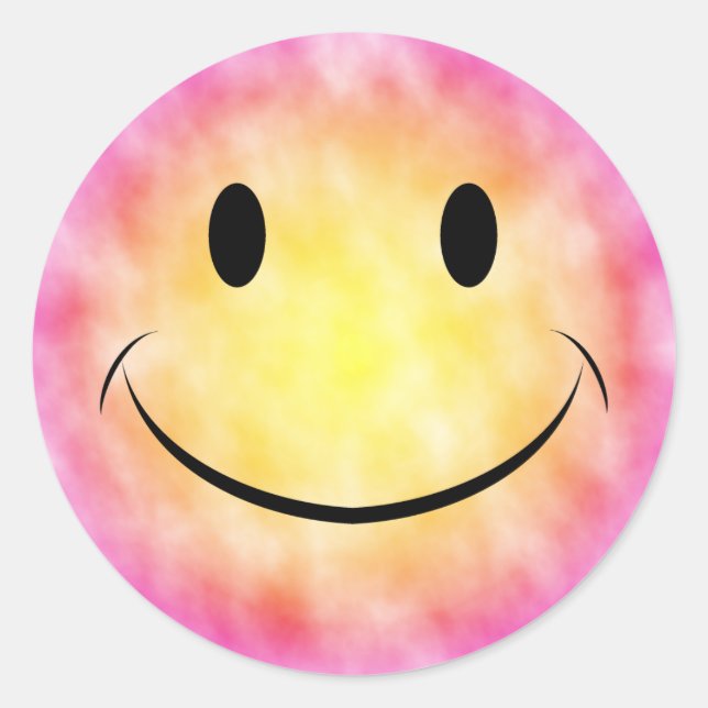 Tie Dye Face Sticker (Front)