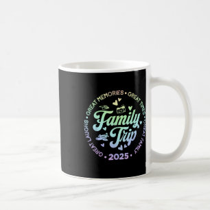 Tie Dye Family Trip Vacation 2025 Matching Family Coffee Mug