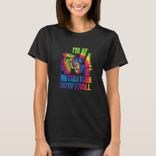 Tie Dye Farm Tractor I'm 4th Birthday Party 4 Year T-Shirt