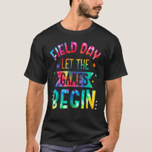 Tie Dye Field Day 2022 Let The Games Beign Teacher T-Shirt