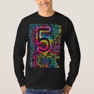Tie Dye Fifth 5th Grade Teacher Student Back To Sc T-Shirt
