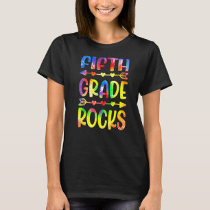 Tie Dye Fifth Grade Rocks 5th Grade Back To School T-Shirt