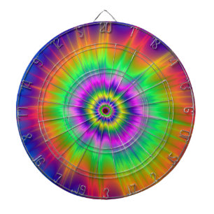 Tie Dye Fireball Dartboard