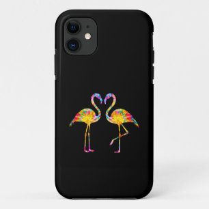 TIE DYE FLAMINGO iPhone 11 CASE