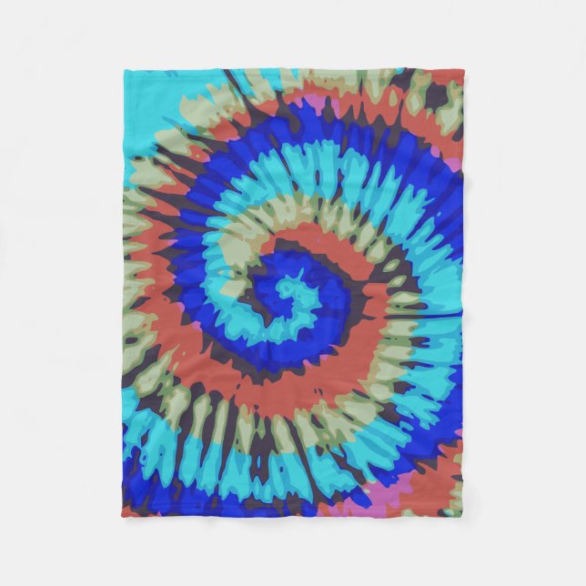 Tie Dye Fleece Blanket