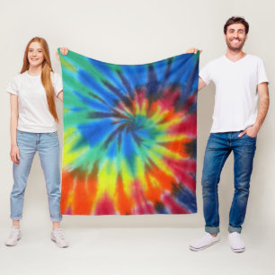 Tie Dye Fleece Blanket