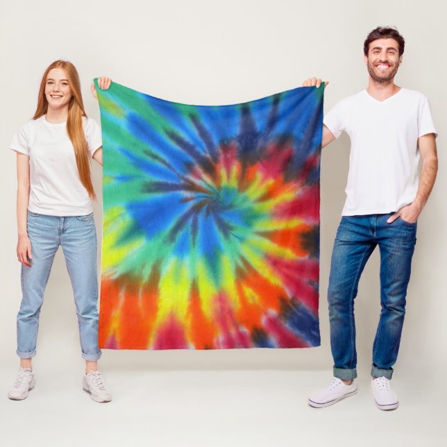 Tie Dye Fleece Blanket (In Situ)