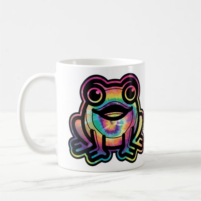 Tie Dye Frog Coffee Mug (Left)