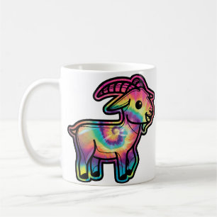 Tie-Dye Goat Coffee Mug