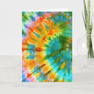 Tie Dye Greeting Card