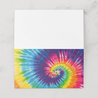Tie Dye Groovy 70s Place Cards