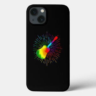 Tie Dye Guitar Music Design Colourful Guitarist iPhone 13 Case
