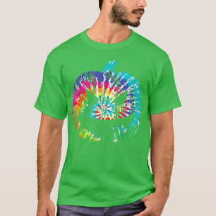 Tie Dye Halloween Jack O Lantern Spooky Pumpkin T-Shirt