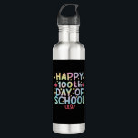 Tie Dye Happy 100th Day Of School Teacher Student  710 Ml Water Bottle<br><div class="desc">Tie Dye Happy 100th Day Of School Teacher Student 100 Days T-Shirt</div>
