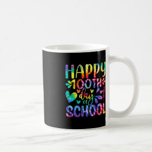Tie Dye Happy 100th Day Of School Teacher Student Coffee Mug