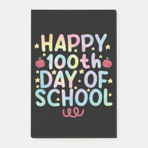 Tie Dye Happy 100th Day Of School Teacher Student Post-it Notes