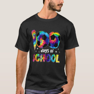 Tie Dye Happy 100th Day Of School Teacher Student T-Shirt