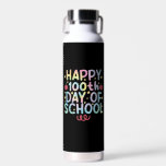 Tie Dye Happy 100th Day Of School Teacher Student  Water Bottle<br><div class="desc">Tie Dye Happy 100th Day Of School Teacher Student 100 Days T-Shirt</div>