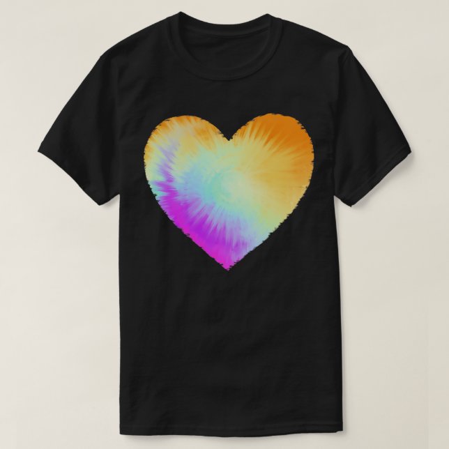 tie dye heart 1 T-Shirt (Design Front)