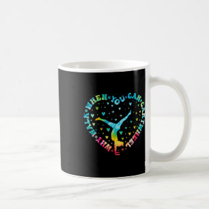 Tie-dye Heart Cartwheel Gymnastics Cheerleader Gym Coffee Mug