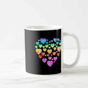 Tie Dye Hearts Happy Valentine Matching Couples Coffee Mug