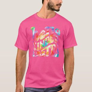 Tie Dye Hello Kindergarten Teacher Kids First Day  T-Shirt