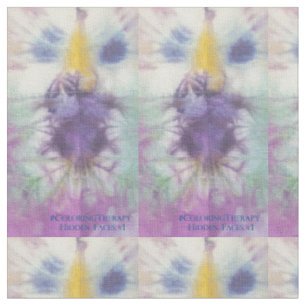 Tie-Dye Hidden Faces #1 fabric