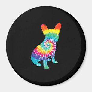 Tie Dye Hippie French Bulldog Gift For Dog Lover Magnet
