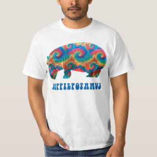 Tie Dye Hippie Hippy Hippopotamus Hippiepotamus T-Shirt
